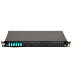 Glasvezel patchpaneel - 6x LC/PC-duplex - Multimode OM3