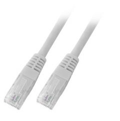 Copper patchcord, CAT6, U/UTP, PVC, Grey, RJ45 - RJ45, 010.0 meter